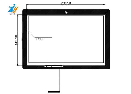 Προσαρμόσιμο USB χωρητικό πάνελ αφής 10,1 ιντσών Λίνουξ λειτουργικό σύστημα