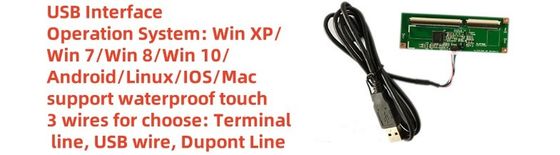 43 ιντσών 10 σημεία χωρητική οθόνη αφής οθόνη USB διεπαφή G + G δομή