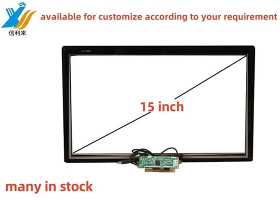 Πίνακας οθόνης αφής LCD χωρητικότητας 15 ιντσών με πολλαπλά σημεία διεπαφής USB/IIC