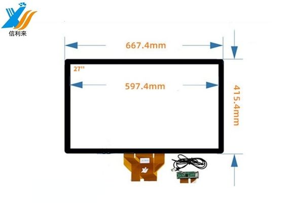 27 ιντσών Συγκινητική οθόνη αφής με USB τύπου διεπαφής για βιομηχανικές διεπαφές ανθρώπου-μηχανής